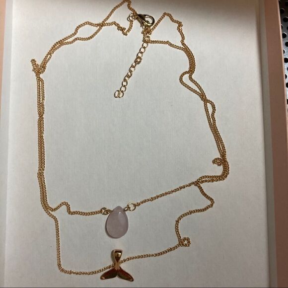 MOONSTONE and Mermaid Tail Necklace - Picture 5 of 9